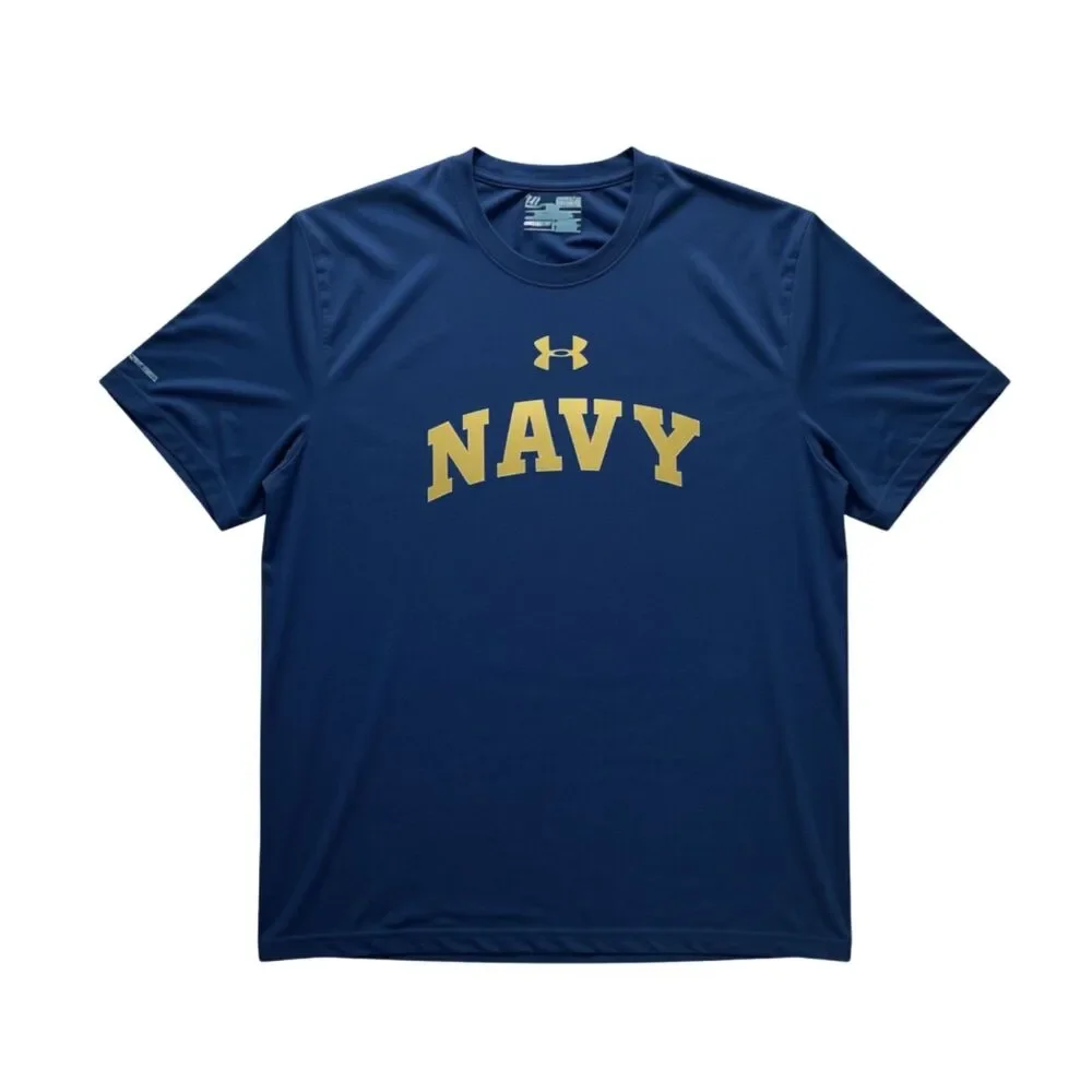 Under Armour Men's Navy Midshipmen USNA Performance T-Shirt Size Medium